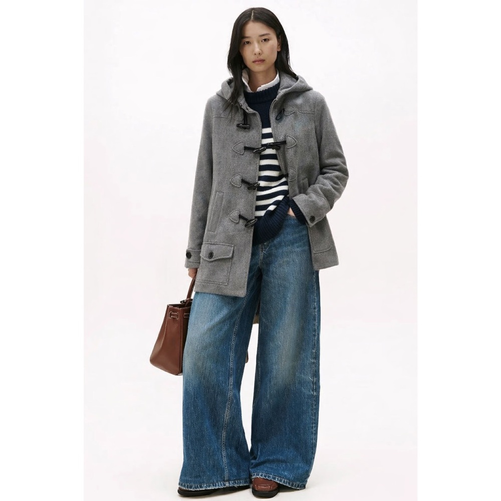 Tommy Hilfiger | Wool Blend Toggle Coat in Charcoal Gray ~ Size S/P
